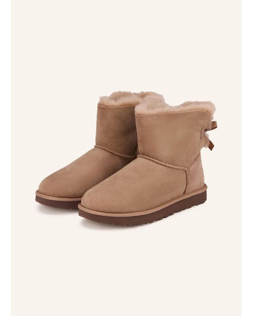Ugg Natural Boots MINI BAILEY BOW II