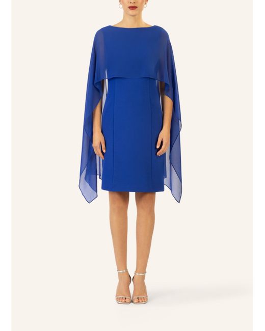 Apart Blue Kleid mit Chiffonstola