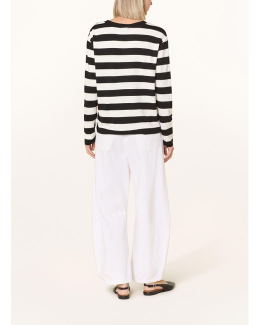 Monari Black Sweatshirt mit Schmucksteinen