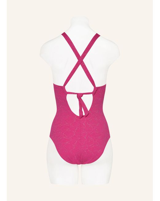 watercult Pink Badeanzug SUPERNOVA mit Glitzergarn