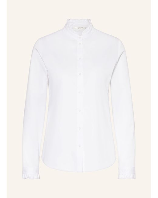 Eterna White Bluse mit Rüschen