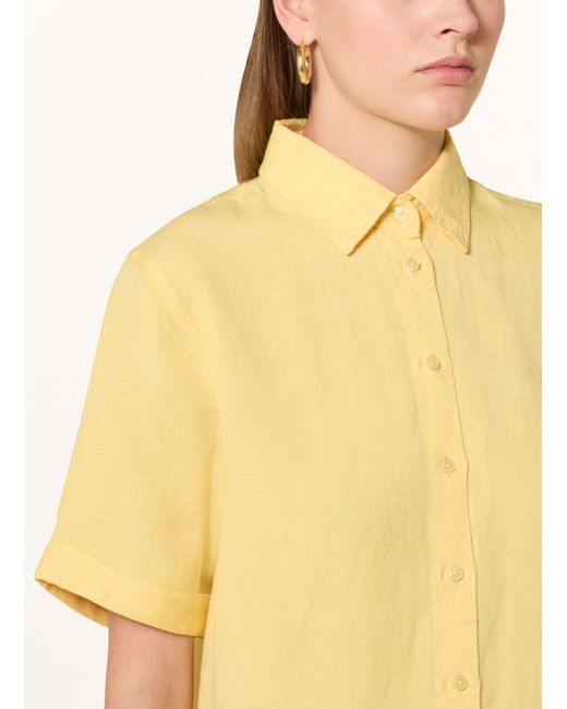 Fynch-Hatton Yellow Hemdbluse mit Leinen