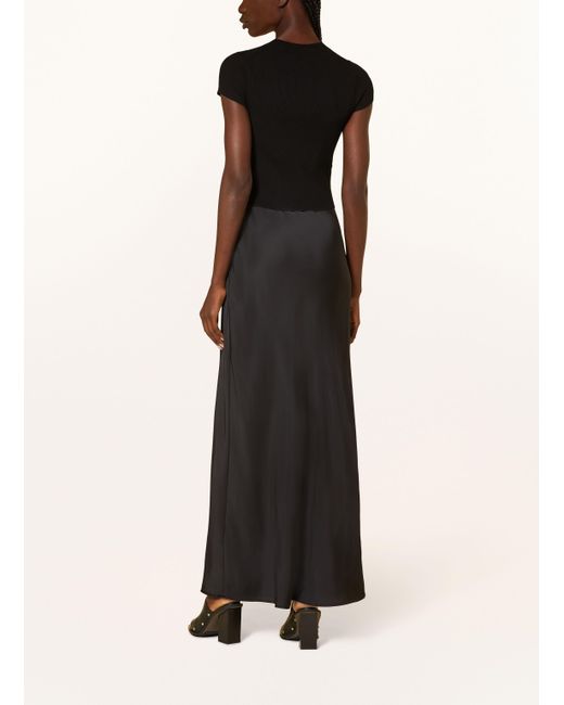 AllSaints Black Kleid HAYES im Materialmix