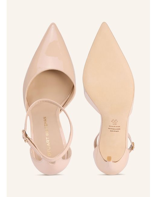 Stuart Weitzman Natural Lack-Pumps STUART POWER STRAP