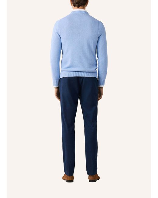 Hackett Pullover SADDLE CREW in Blue für Herren