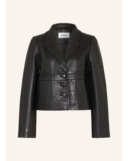 Ba&sh Black Lederjacke BORFEO