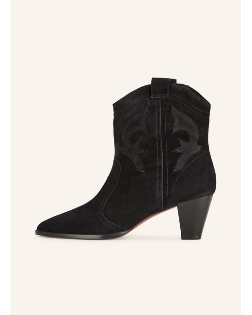 Ba&sh Black Cowboy Boots CASEY