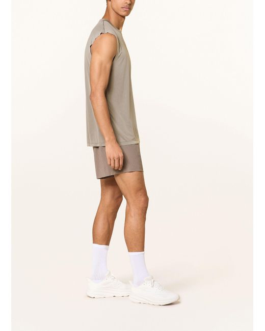 Satisfy 2-in-1-Laufshorts SPACE-OTM 5" in Natural für Herren