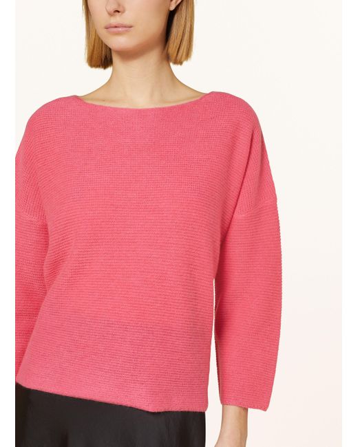 Ffc Pink Pullover mit Cashmere und 3/4-Arm