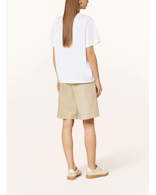 Part Two White T-Shirt NAHIDPW mit Pailletten und Schmuckperlen