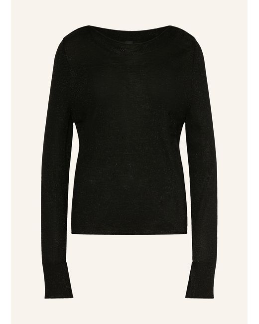 Marc Cain Black Pullover mit Glitzergarn