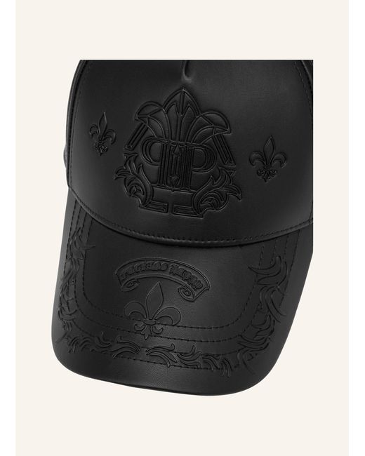 Philipp Plein Black Baseballkappe GOTHIC PLEIN