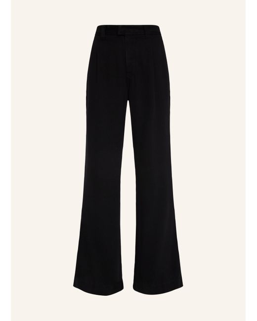 7 For All Mankind Black Pants PLEATED TROUSER Flare fit