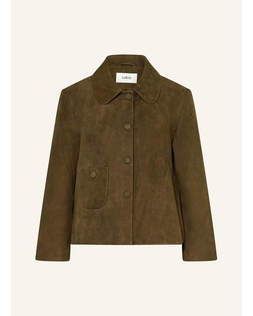 Ba&sh Green Lederjacke MILAS
