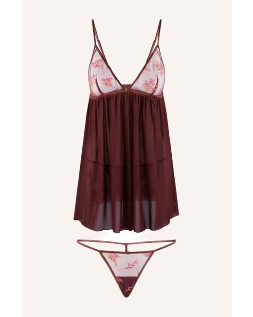 Lingadore Red & string Babydoll