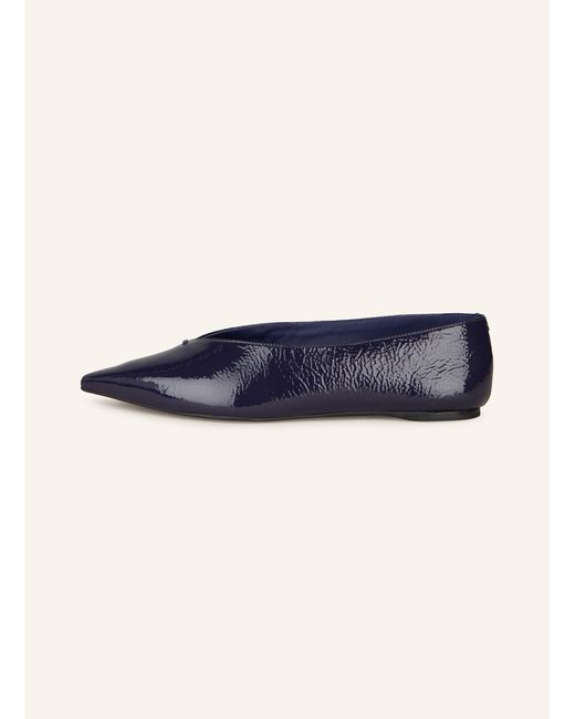Carrano Blue Lackballerinas