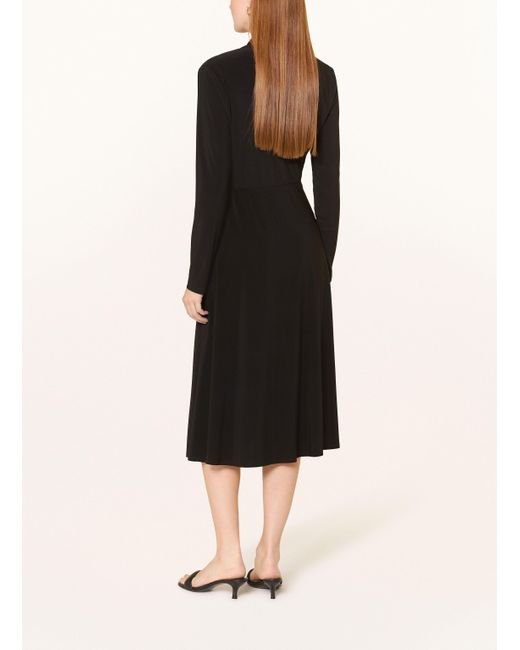 Joseph Ribkoff Black Jerseykleid in Wickeloptik mit 3/4-Arm
