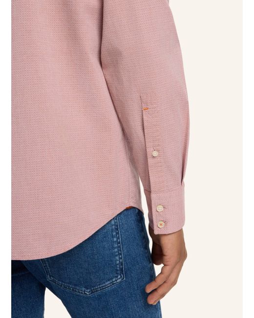 Boss Casual Hemd RELEGANT_6_M Regular Fit in Pink für Herren