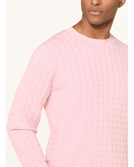STROKESMAN'S Pullover in Pink für Herren