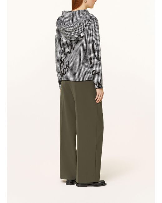 Monari Gray Pullover mit Schmucksteinen