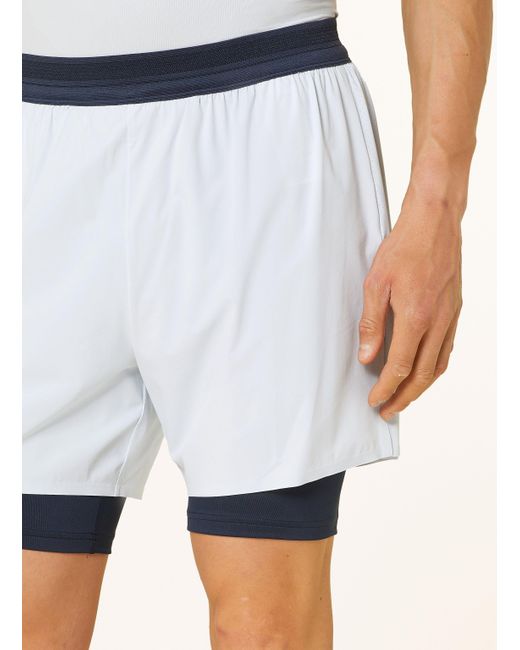On Shoes 2-in-1-Laufshorts 5" PERFORMANCE in Blue für Herren