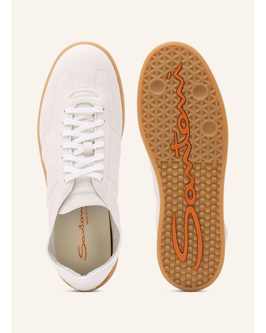 Santoni Sneaker OLY in Natural für Herren