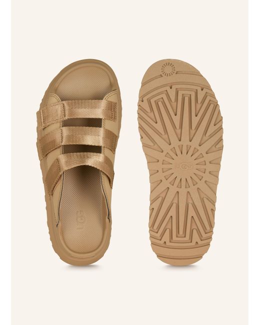 Ugg Natural Plateau-Pantoletten GOLDENGLOW