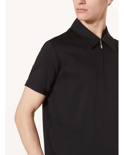 Tiger Of Sweden Jersey-Poloshirt LARON Slim Fit in Black für Herren