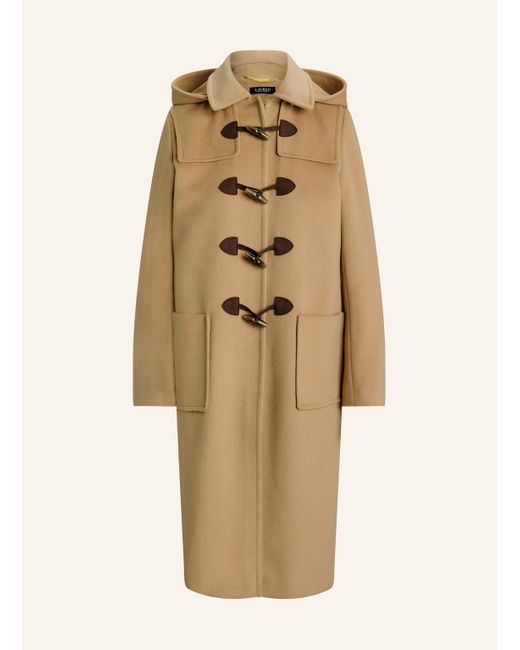 Ralph Lauren Natural Dufflecoat mit abnehmbarer Kapuze
