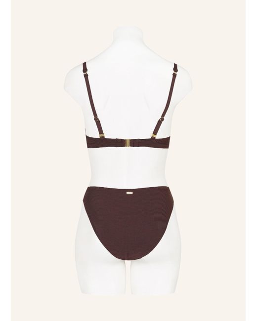 Cyell Purple Brazilian-Bikini-Hose WAVY BROWN