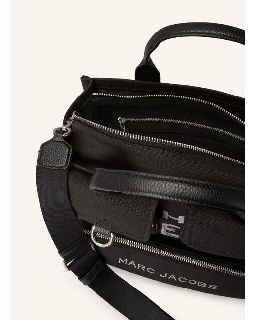 Marc Jacobs Black Umhängetasche THE CARGO CANVAS MEDIUM TOTE BAG