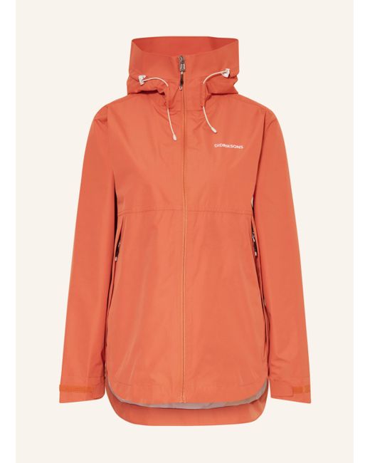 Didriksons Orange Funktionsjacke TILDE