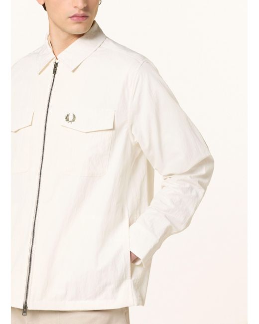 Fred Perry Overjacket in Natural für Herren
