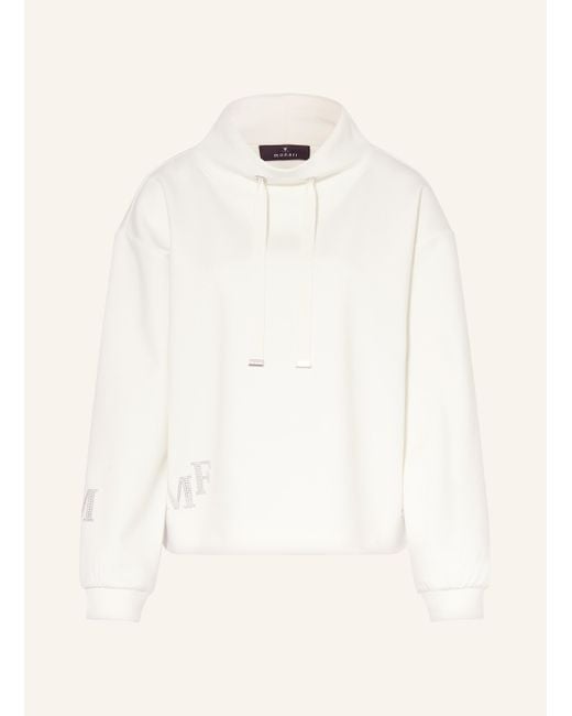 Monari Natural Sweatshirt mit Schmucksteinen