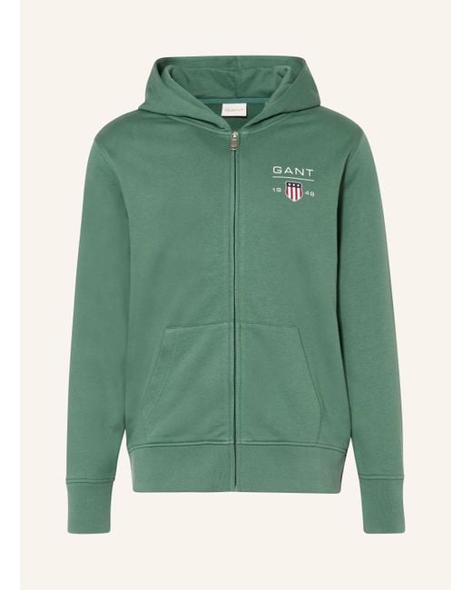 Gant Sweatjacke in Green für Herren