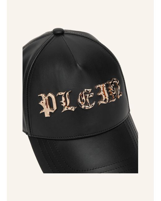 Philipp Plein Black Baseballkappe GOTHIC PLEIN