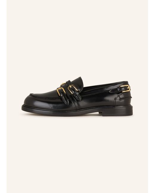 Sandro Black Lack-Slipper