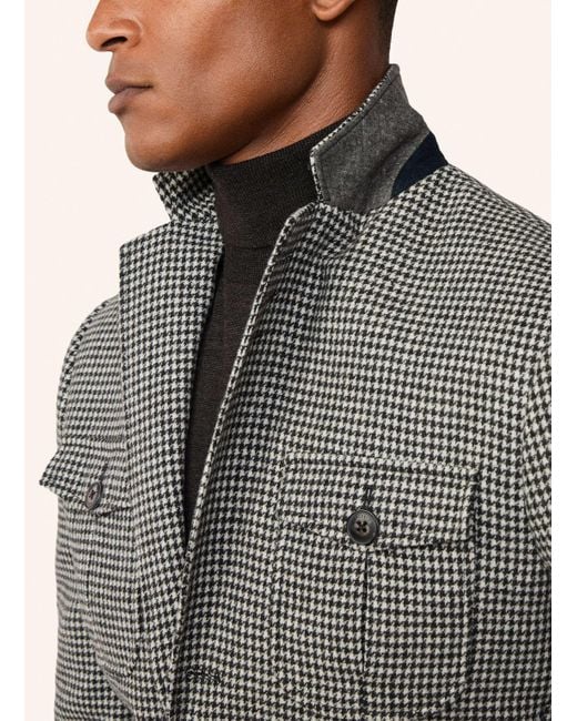 Hackett Fieldjacket SAFARI PTOOTH in Gray für Herren