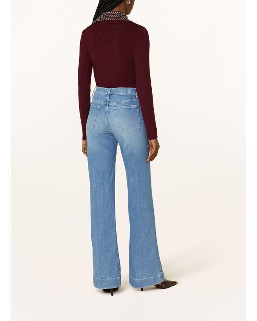 7 For All Mankind Blue Flared Jeans MODERN DOJO