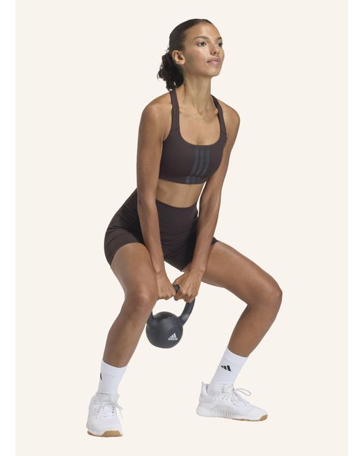 Adidas Gray 3-STREIFEN STUDIO ALL ME BOOTY SHORT LEGGINGS