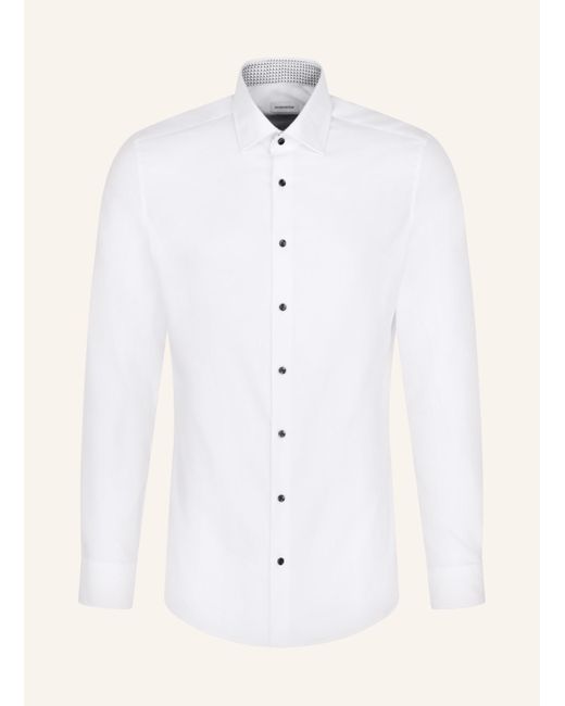 Seidensticker Hemd Slim Fit in White für Herren