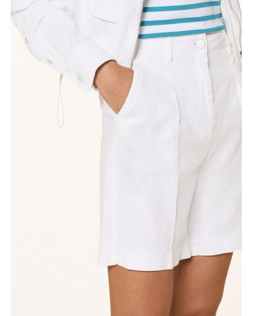 Luisa Cerano Natural Shorts mit Leinen
