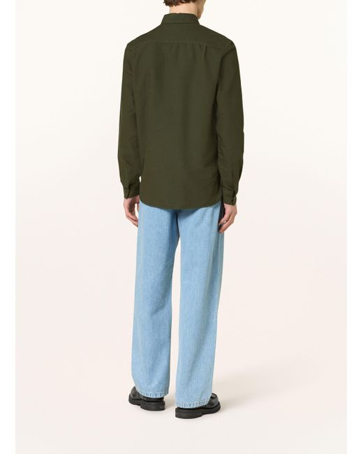 Fred Perry Hemd Regular Fit in Green für Herren