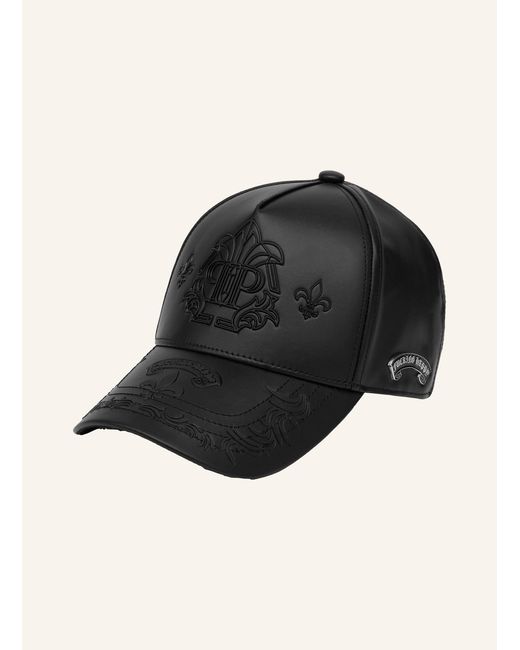 Philipp Plein Black Baseballkappe GOTHIC PLEIN