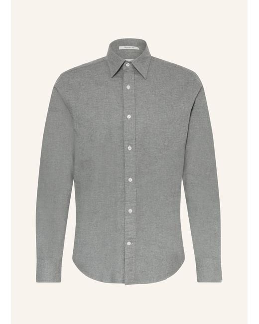 Gant Flanellhemd Regular Fit in Gray für Herren
