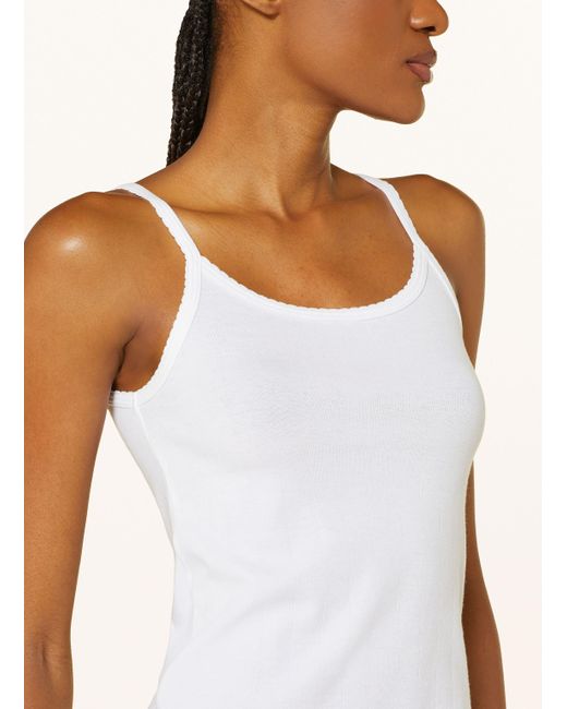 Skims White Lounge-Top DROP NEEDLE