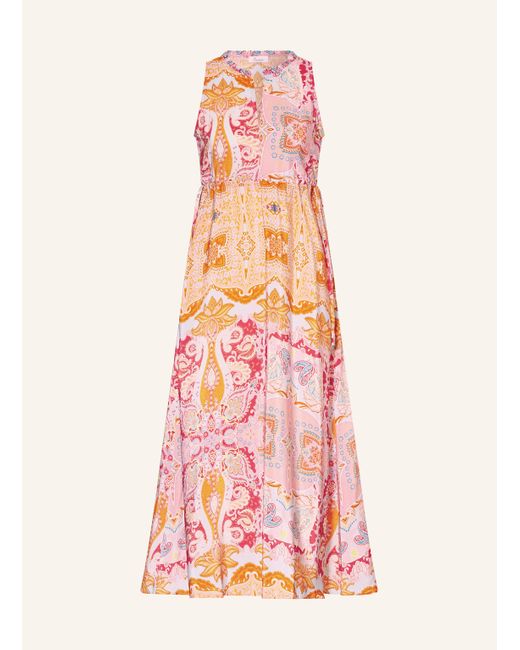 Princess Goes Hollywood Pink Seidenkleid mit Rüschen