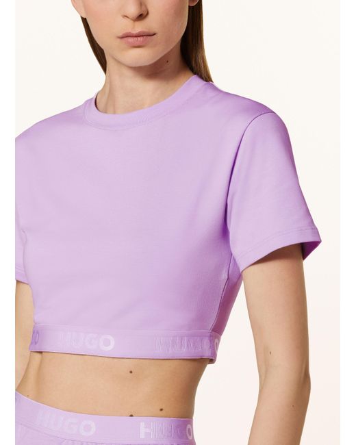 HUGO Purple Lounge-Shirt SPORTY