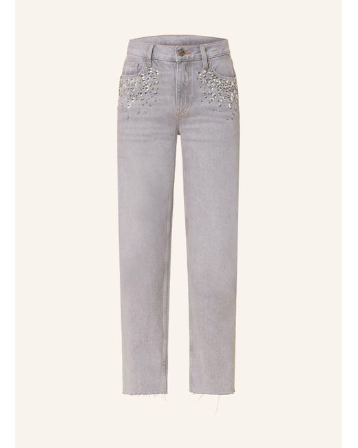 Liu Jo Gray 7/8-Jeans mit Schmucksteinen