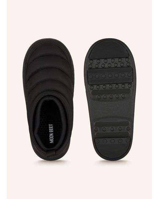 Moon Boot Black Slipper MB PARK SOFT